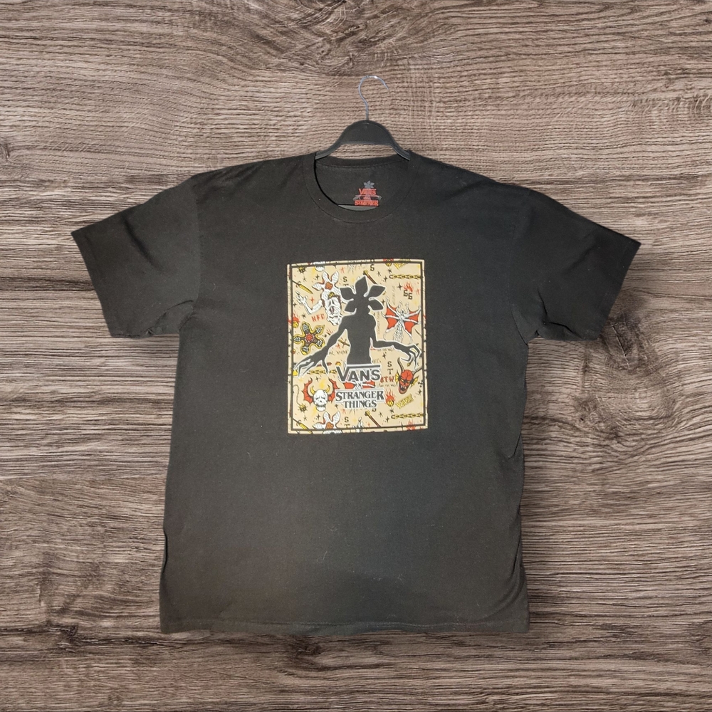Vans Black Stranger Things Graphic Tee